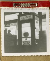 Inside of drugstore at the front door