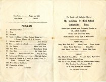 1928 Industrial Jr. High School Graduation Program