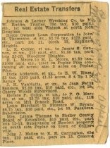 Real Estate Transfers