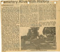 Cemetery Alive With History, The Collierville Herald, 21 May 1981