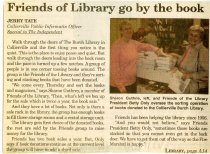 Friends of the Library go by the book