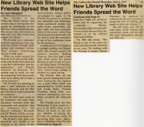 New Library Web Site Helps Friends Spread the Word