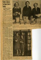 News of Collierville- Public Library To Open Doors Today