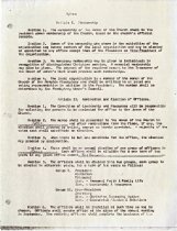 Constitution and By-laws