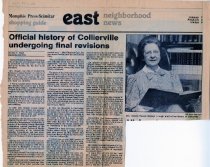 "Official history of Collierville undergoing final revisions", Dorothy Y. Ward, Memphis Press-Scimitar (Memphis, TN).