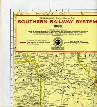 Map of the Southern Railway System