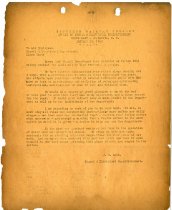 Office of Signal & Electrical Superintendant Letter, January 12, 1932