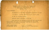 Office of Signal & Electrical Superintendent Memo, August 5, 1931