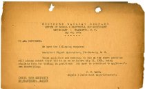 Office of Signal & Electrical Superintendent Memo, May 21, 1931