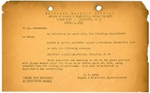 Office of Signal & Electrical Superintendent Memo, April 1, 1931