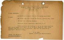Office of Signal & Electrical Superintendent Memo, March 20, 1931
