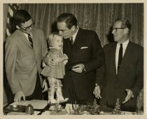 Photo of Gov. Clements with Polio Poster Child