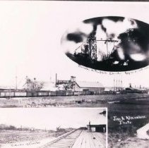 Phosphale elevator during and after fire