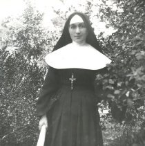 Nun holding a scroll