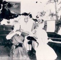 Frances and Alma performing.