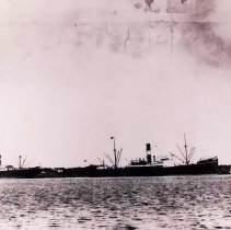 Part of a panoramic scene of Fernandina Harbor