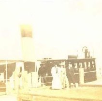 Yacht "Skibo" at dock