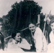 Girls Relaxing outdoors