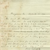 Letter from L. Beugnet to Saml A. Swann