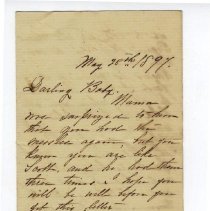 Letter to Lewis G. Thompson May 28th 1897
