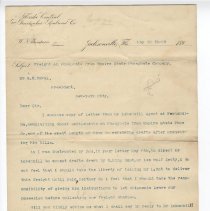 Letter to Mr. H. R. Duval