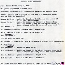 Notes about Nassau Light Artillery