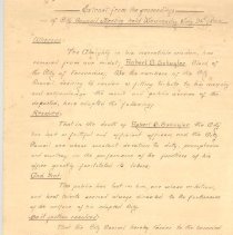 Resolution on death of Robert S. Schuyler