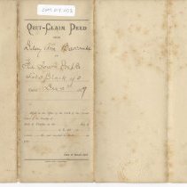 Quit-Claim Deed from Bascombe to The Florida Town Improvement Co.