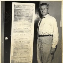 Harry D. Lohman with Fernandina newspapers