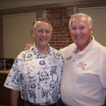 Livingston with interviewer Reidinger