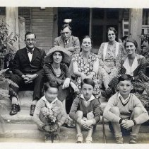 Group sitting on Steil porch