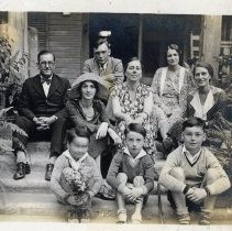 Group sitting on Steil porch