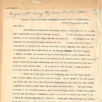 Letter Henry M Drane to Jim Swann 5/02/1903