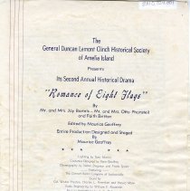 Program for "Romance of Eight Flags"