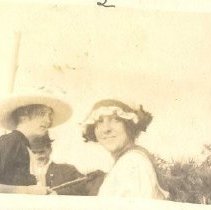 Snapshot of three people