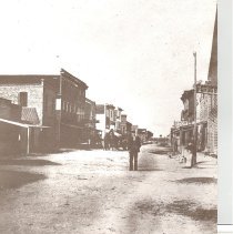 2nd Street looking north before the great fire of 1876