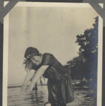 woman diving