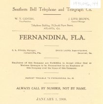 Telephone Directory 1908