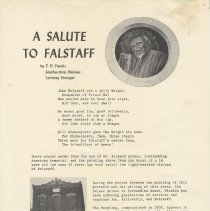 A salute to Falstaff