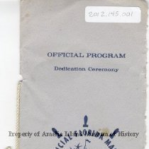 Marine Welcome Station dedication