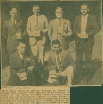 Salesmen introducing new mayonnaise bowl.