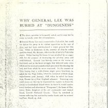 Copy a 1912 report on General Henry Lee