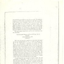 Copy a 1912 report on General Henry Lee