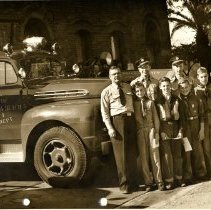 Scouts visit Fire Dept.