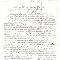 Letter by D. D. Barrows