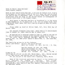 Daniel Drew Barrows letters