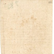 Letter about bricks for construction of Ft. Clinch, mostly illegible.