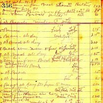 Daily expenses listing