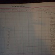 DA Kelly Co Cash Journal Sample Left Page