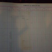 DA Kelly Co Cash Journal Sample Page